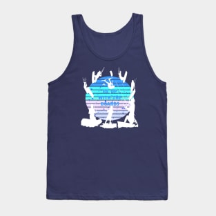 Kitesurfers Be Up With The Boards Retro Style Tank Top